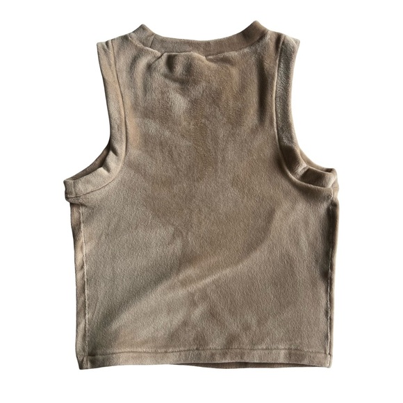 SKIMS Velour Crewneck Tank Honey Size Small - Picture 2 of 5